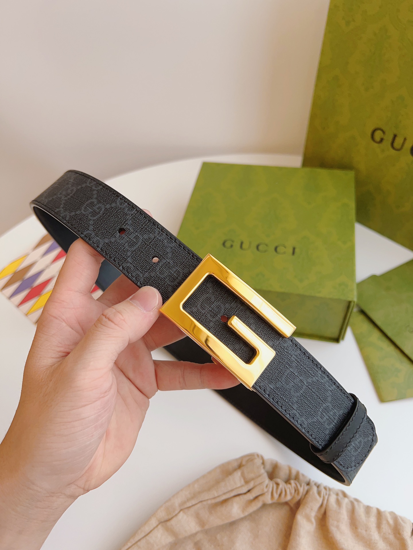 GUCCI Belt 015 22PJ071 3.5cm