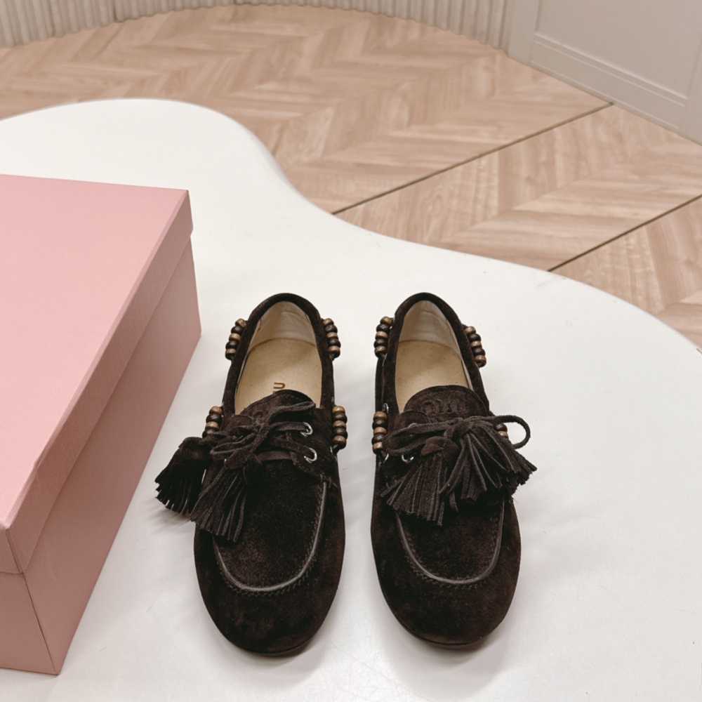 Miu Miu Shoes Loafers Leather