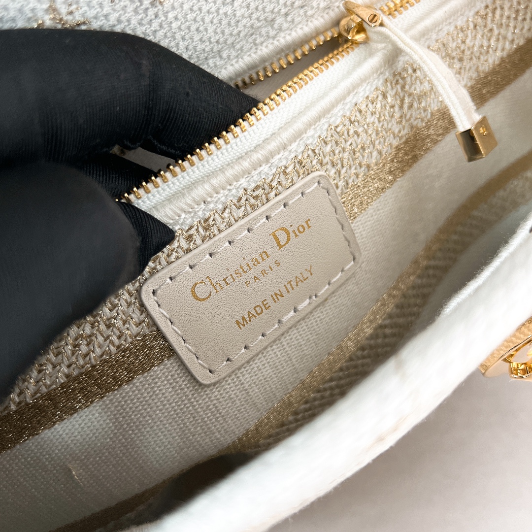 10A + top quality Dior Lady D-Lite Bag 9921 LM082 17cm