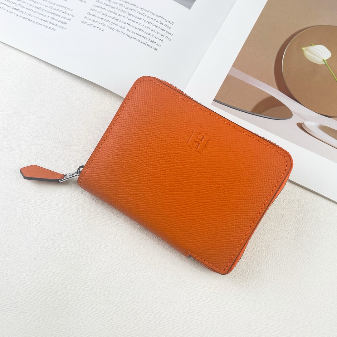 Hermès Silk'in short wallet