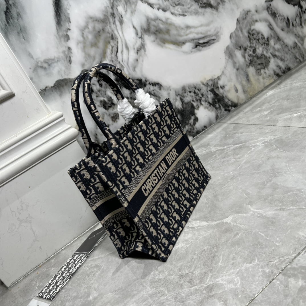 10A + top quality Small Dior Book Tote 0175 XB012 26cm