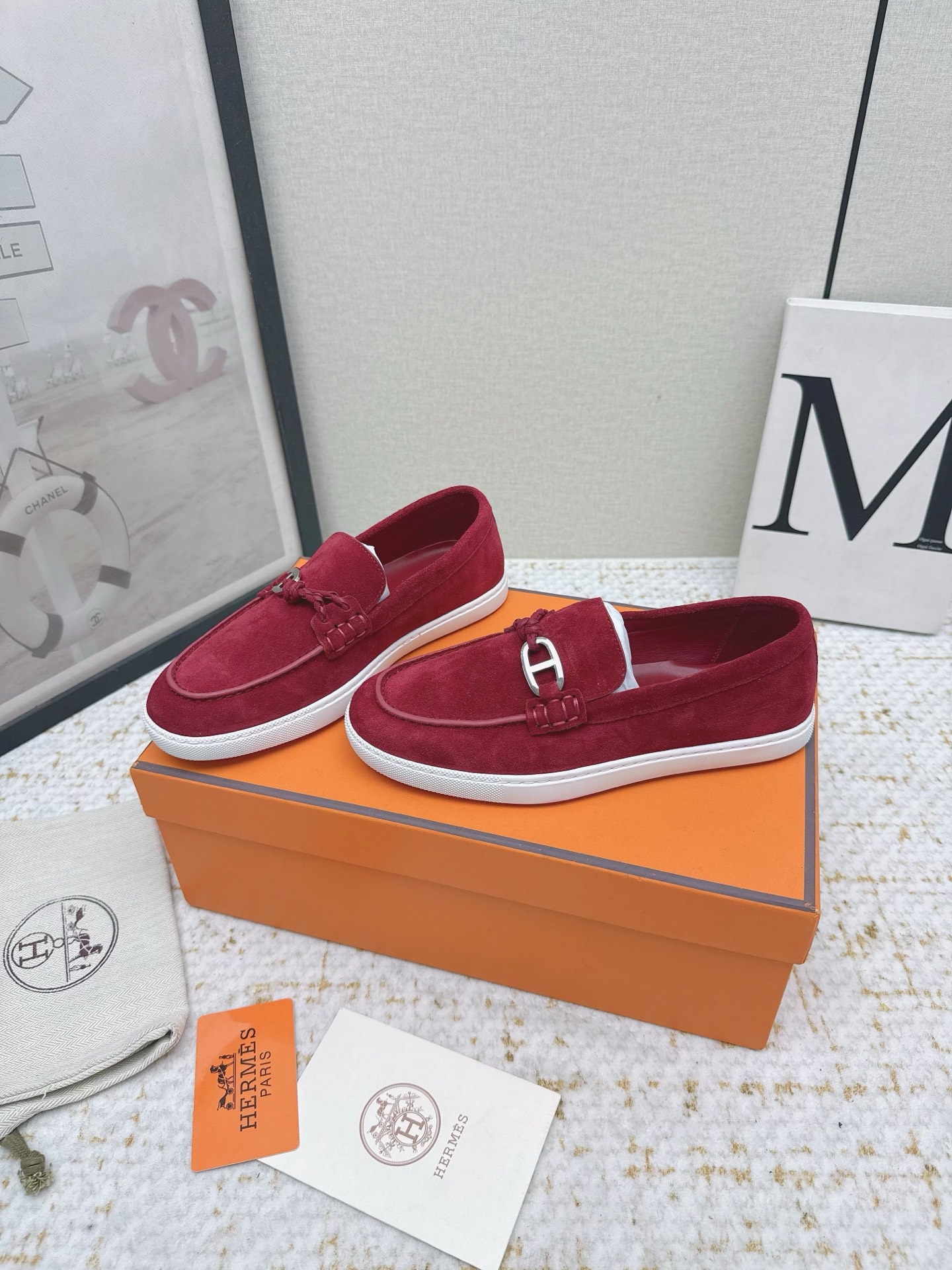 Hermes Shoes Loafers Cowhide