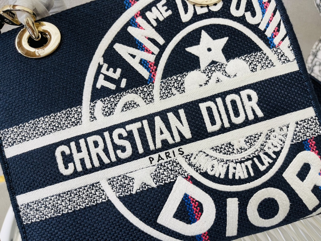10A + top quality Dior Medium Lady D-Lite Bag 9920 DD003 24cm
