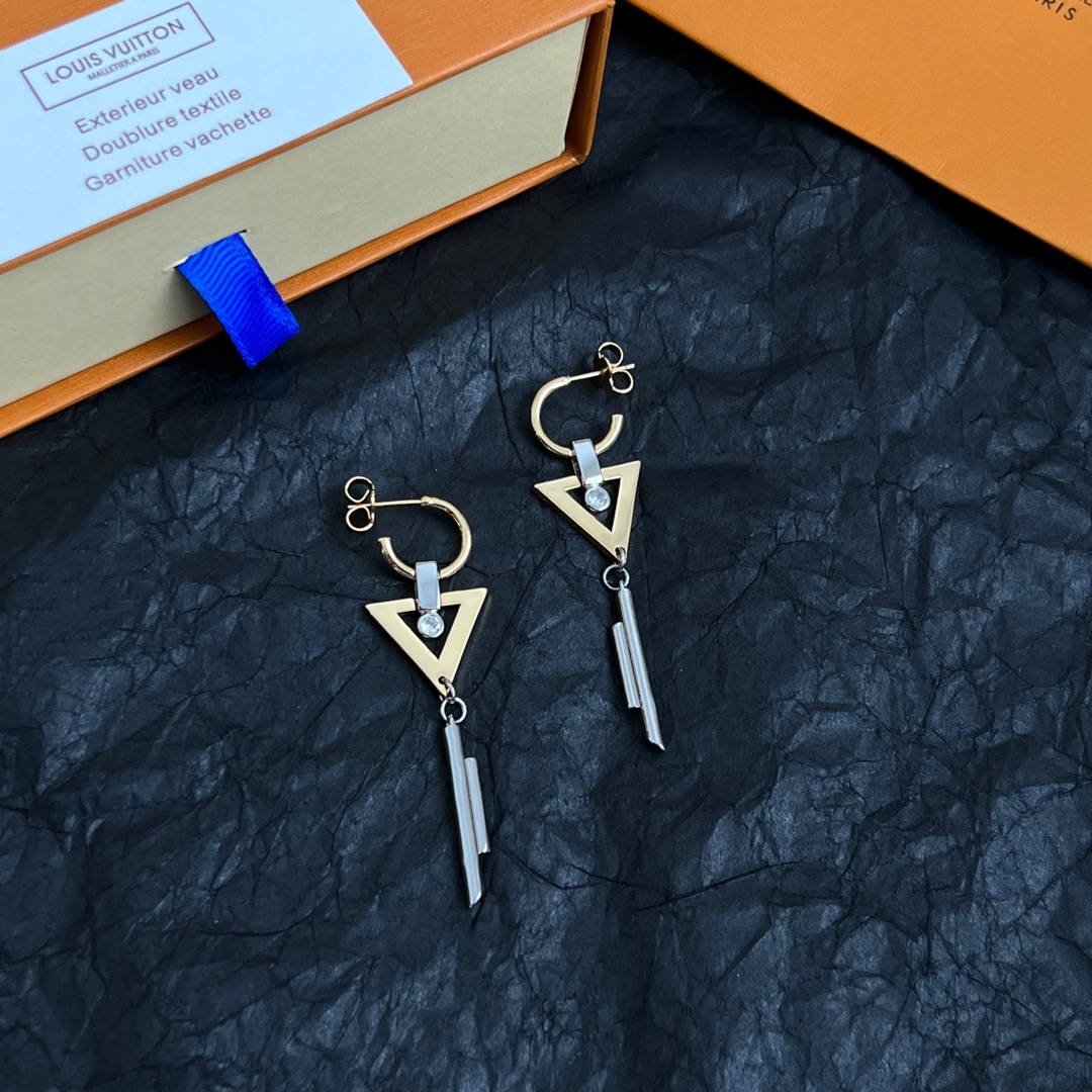 Louis Vuitton Jewelry Earring Hollow tassels