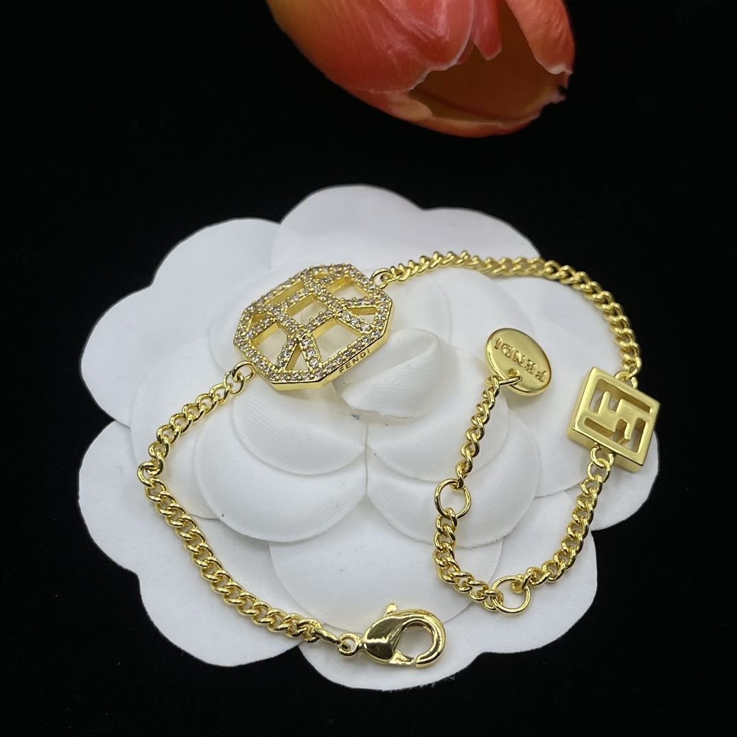 Fendi Jewelry Bracelets  Hollow Design