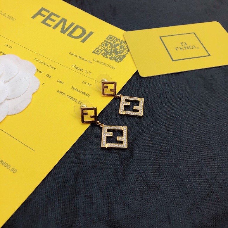 Fendi Jewelry Earring Simple and generous letters