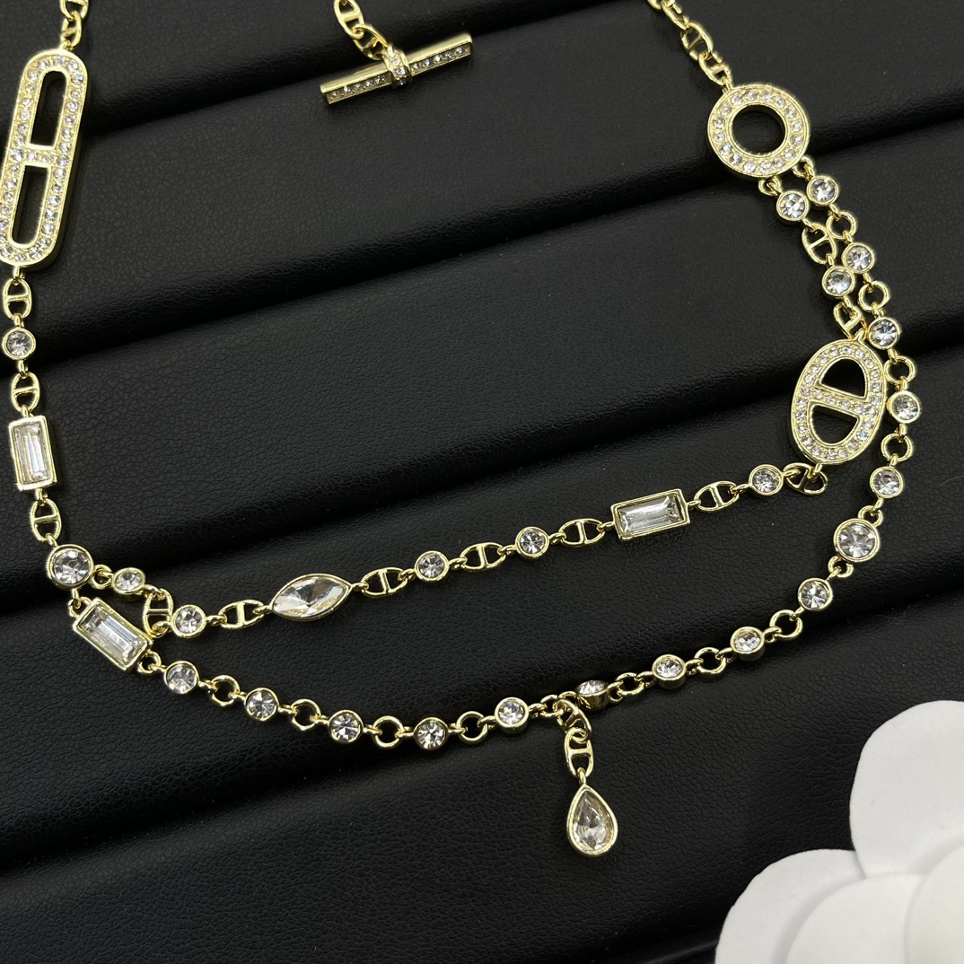 Hermes Jewelry Necklace Full Drill Design