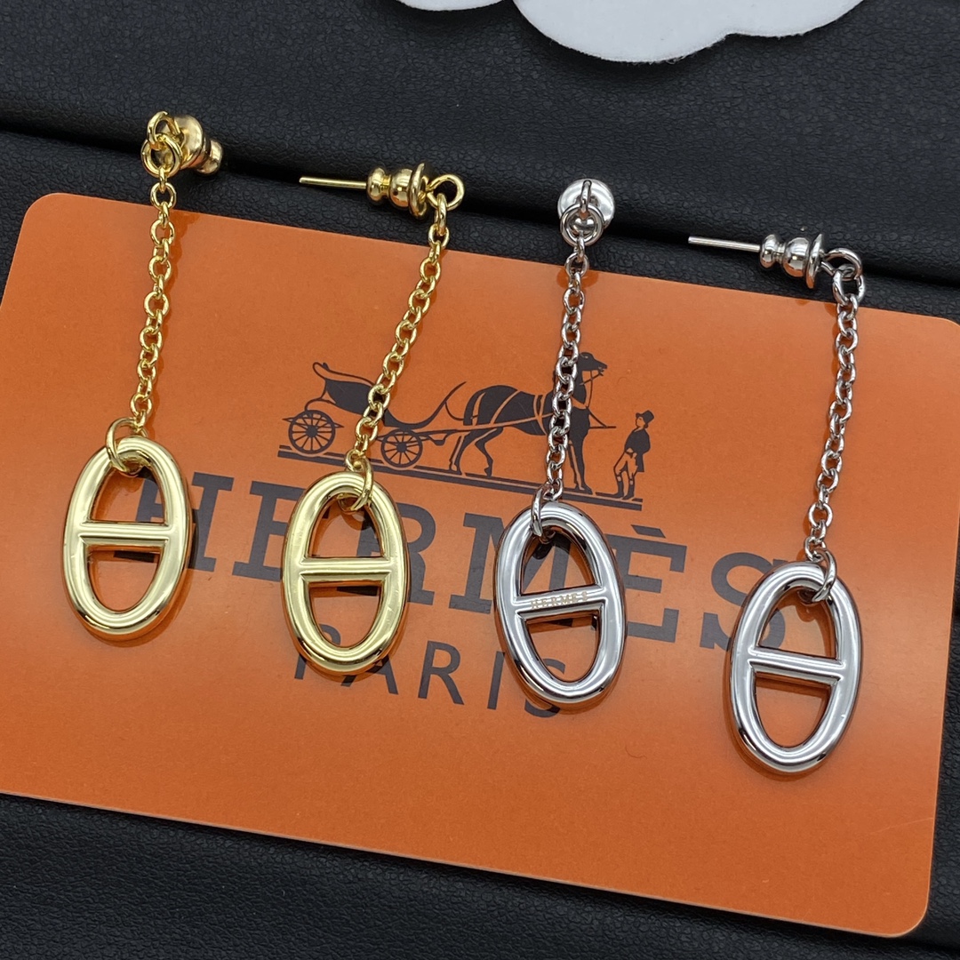 Hermes Earring Jewelry Pig nose pendant