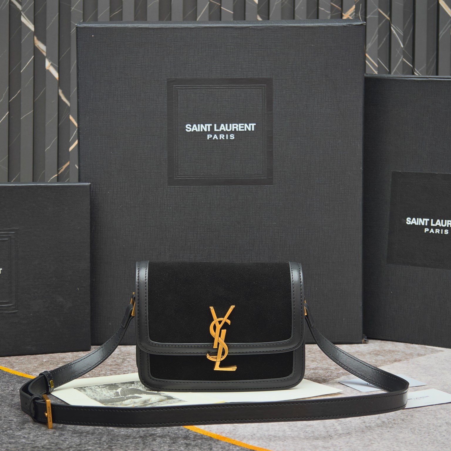 YSL Solferino Box Shoulder Bag 8856 LM071081 19-23cm