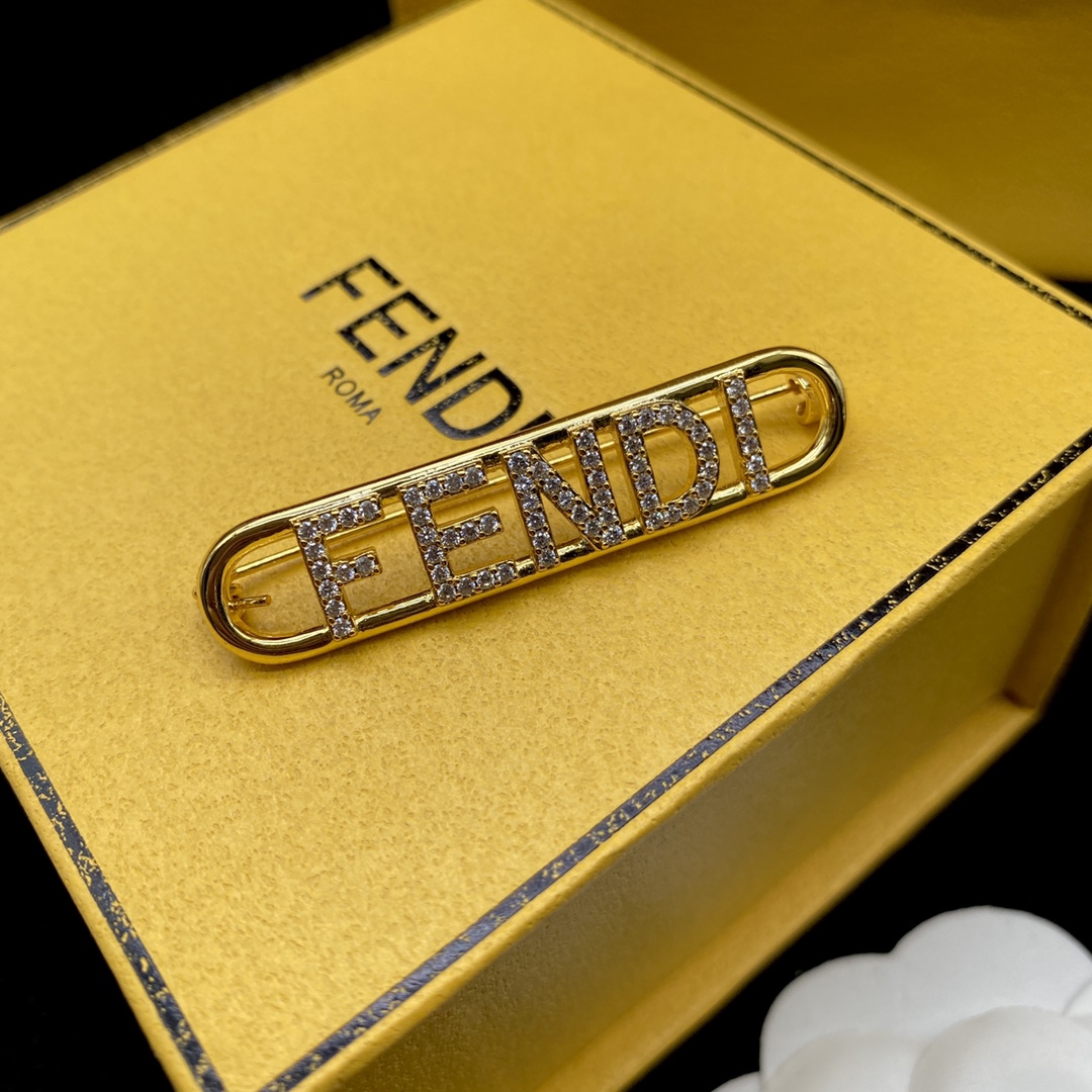 Fendi Jewelry Brooches For letters