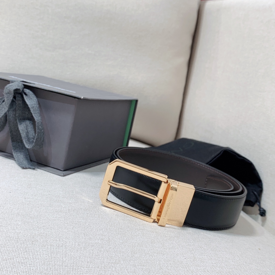 ZEGNA Belt 001 22PJ061 3.5cm