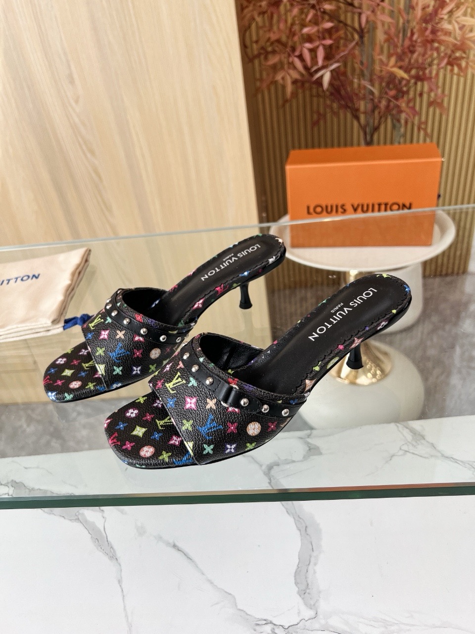 Louis Vuitton Shoes X Murakami Takashi Co branded Series Heels