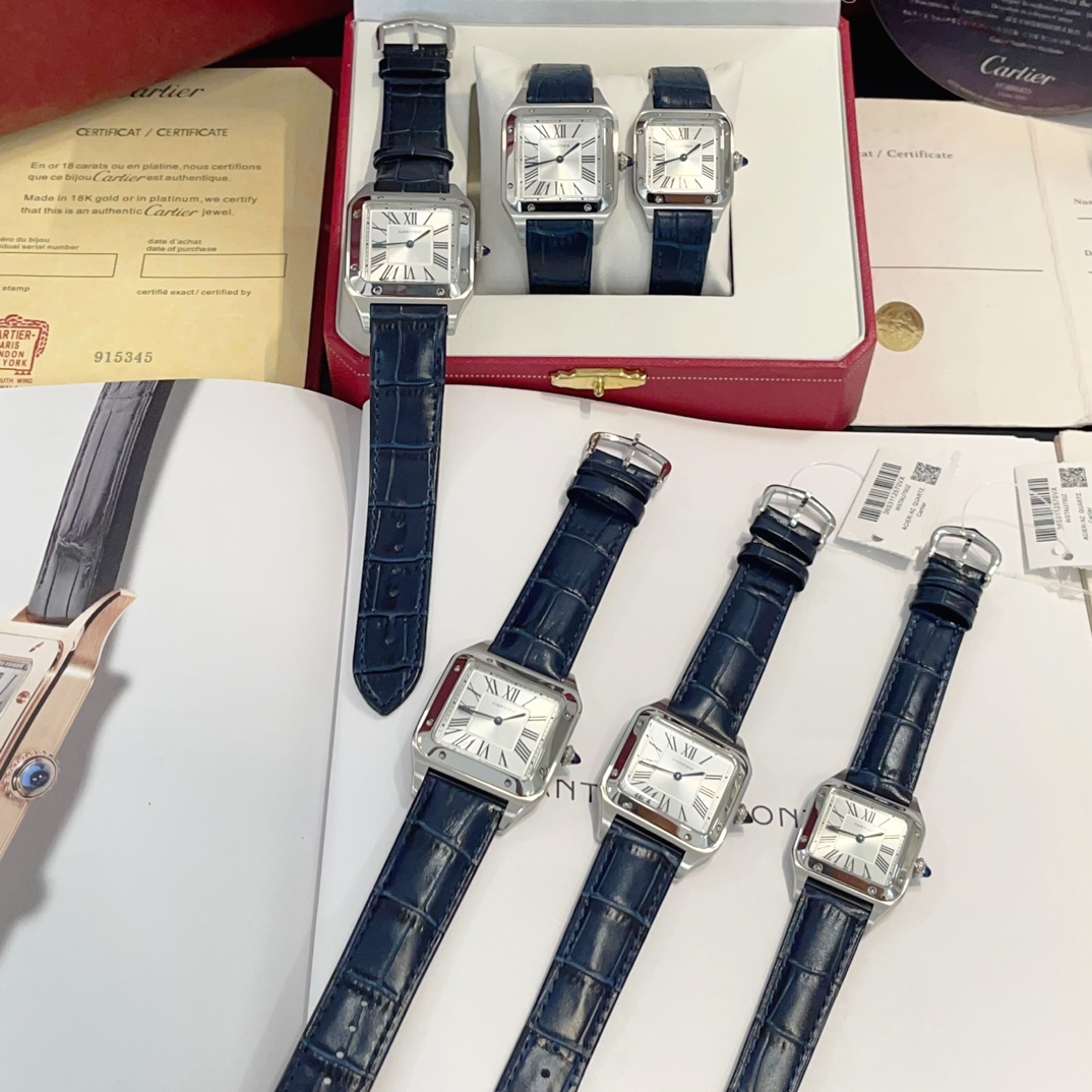 Cartier Santos-Dumont 28*38-32*43-35*46mm