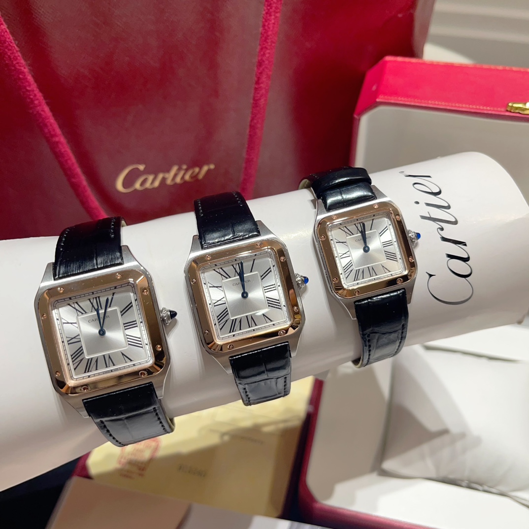 Cartier Santos-Dumont 28*38-32*43-35*46mm