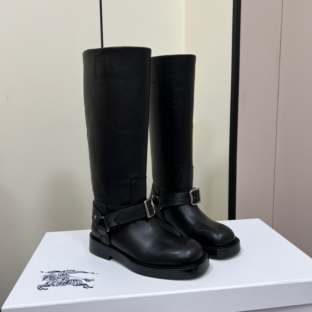 Burberry Shoes Boots Leather Cowhide