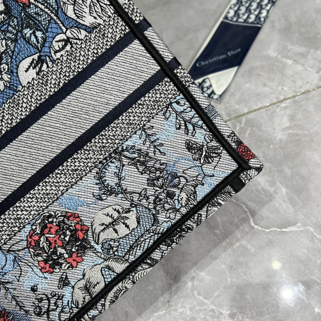 10A + top quality Small Dior Book Tote 0175 XB012 26cm