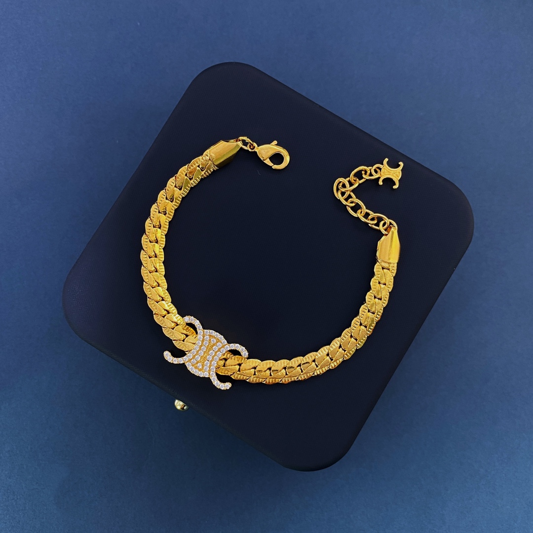 Celine Jewelry Bracelets Arc de Triomphe Snake Bone