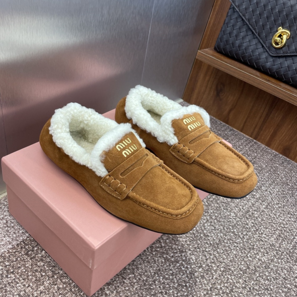 Miu Miu Shoes Loafers Leather