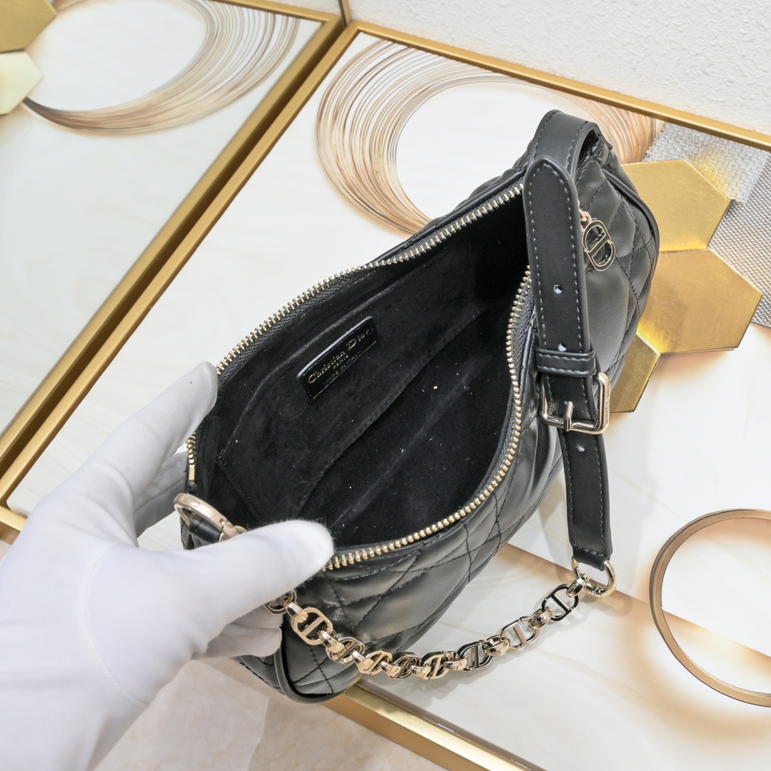 Dior CD Lounge bag 2029 Black LM051 27cm