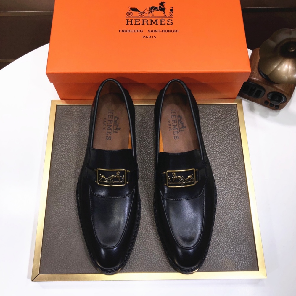 Hermes Shoes Leather Shoes Sheepskin
