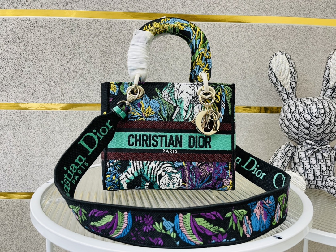 10A + top quality Dior Medium Lady D-Lite Bag 9920 DD003 24cm