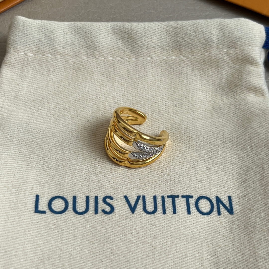 Louis Vuitton Jewelry Rings Unique Cross Halo