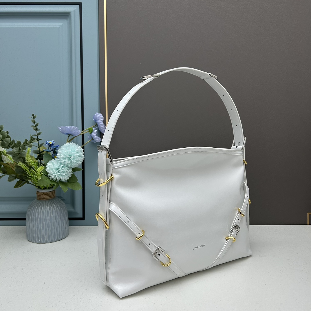Medium Voyou Bag White V666 LM022 40cm