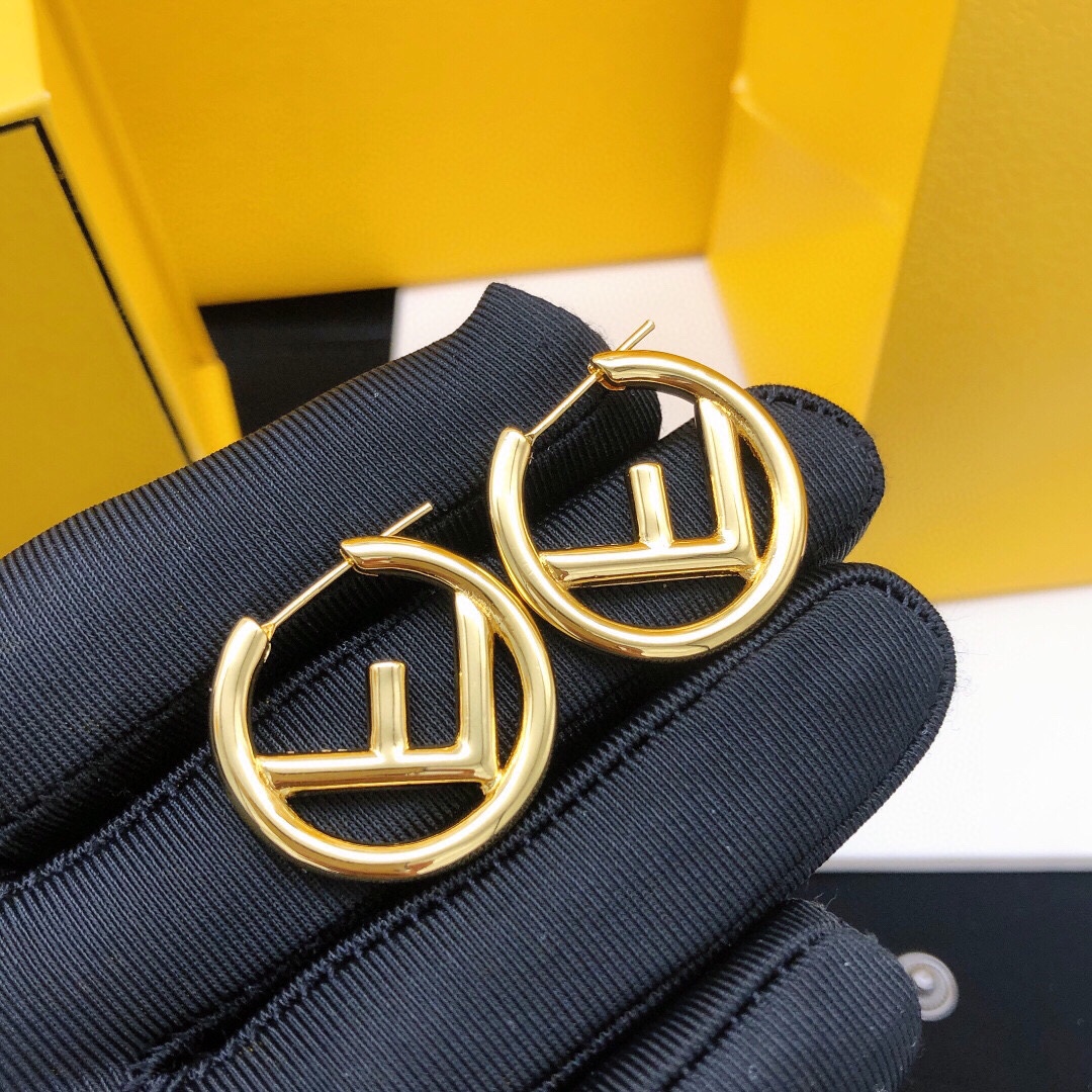 Fendi Jewelry Earring Earring Round Smooth