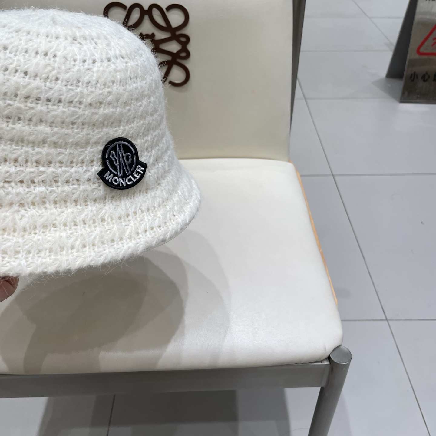 Moncler Hat Woven Wool Bucket Hat Accessories