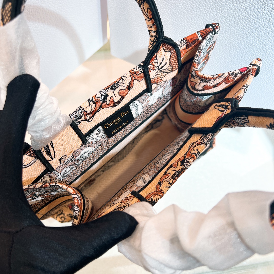 10A + top quality Small Dior Book Tote 1265 DLAM012 26.5cm