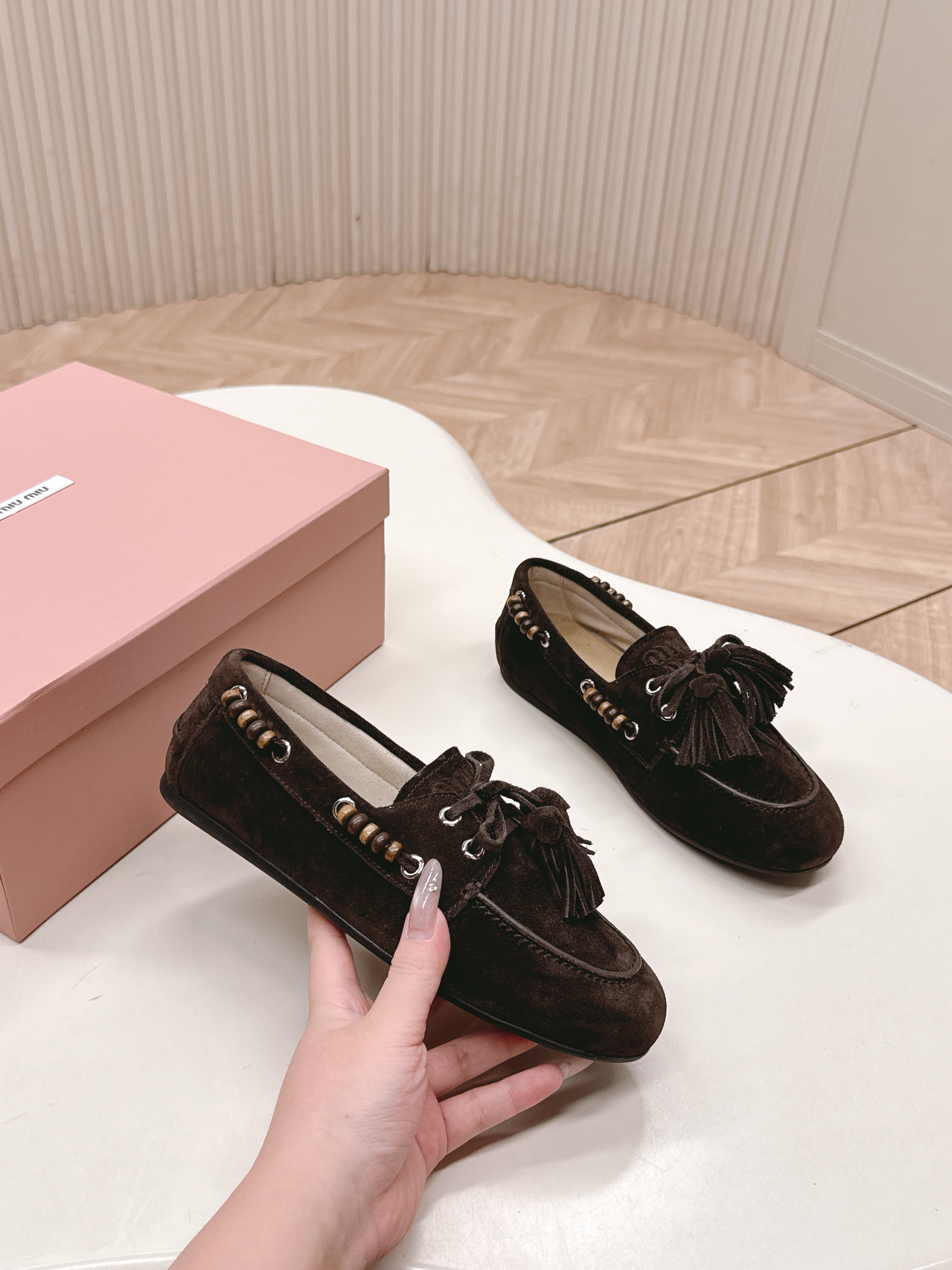Miu Miu Shoes Loafers Leather