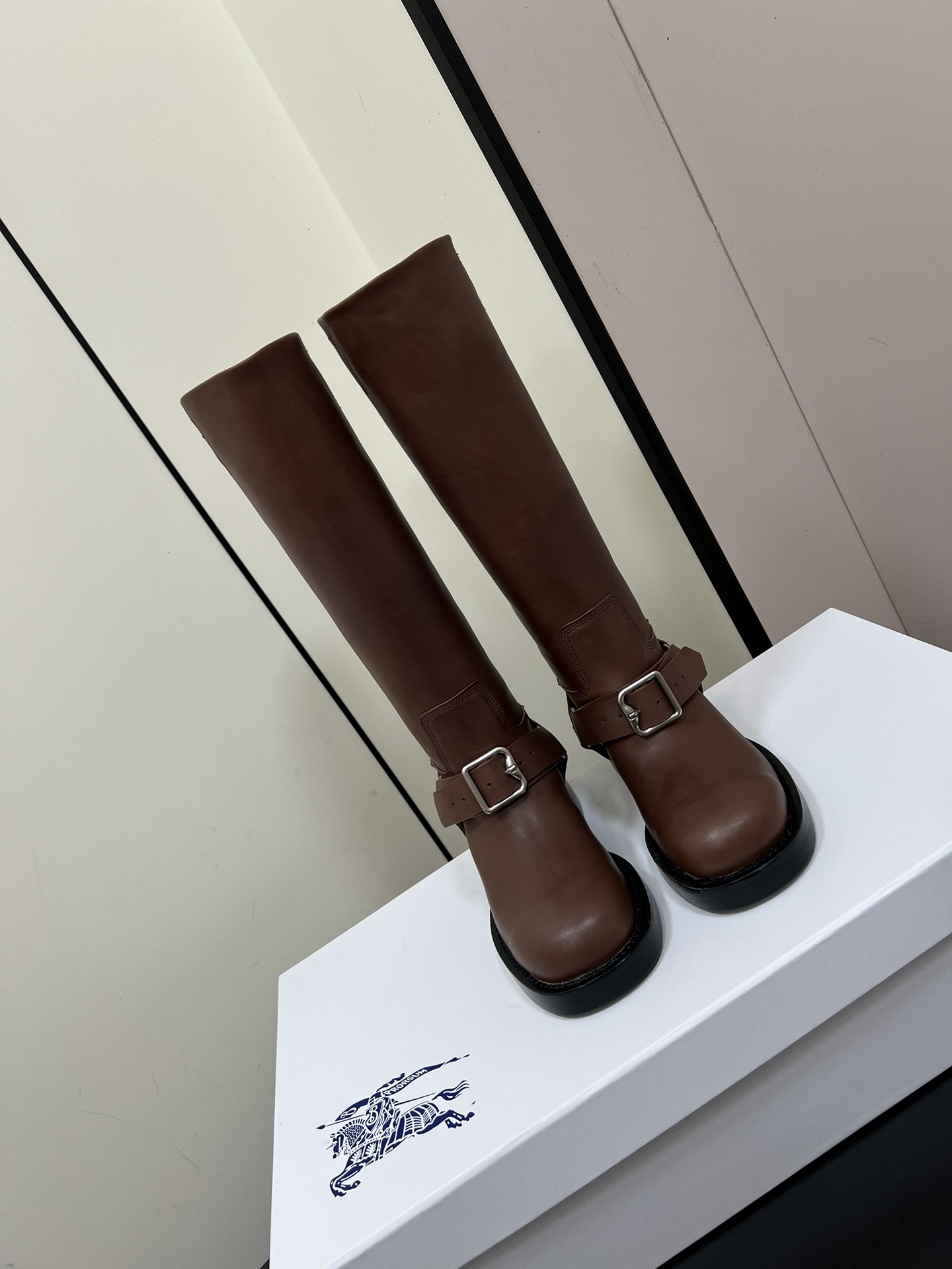 Burberry Shoes Boots Leather Cowhide