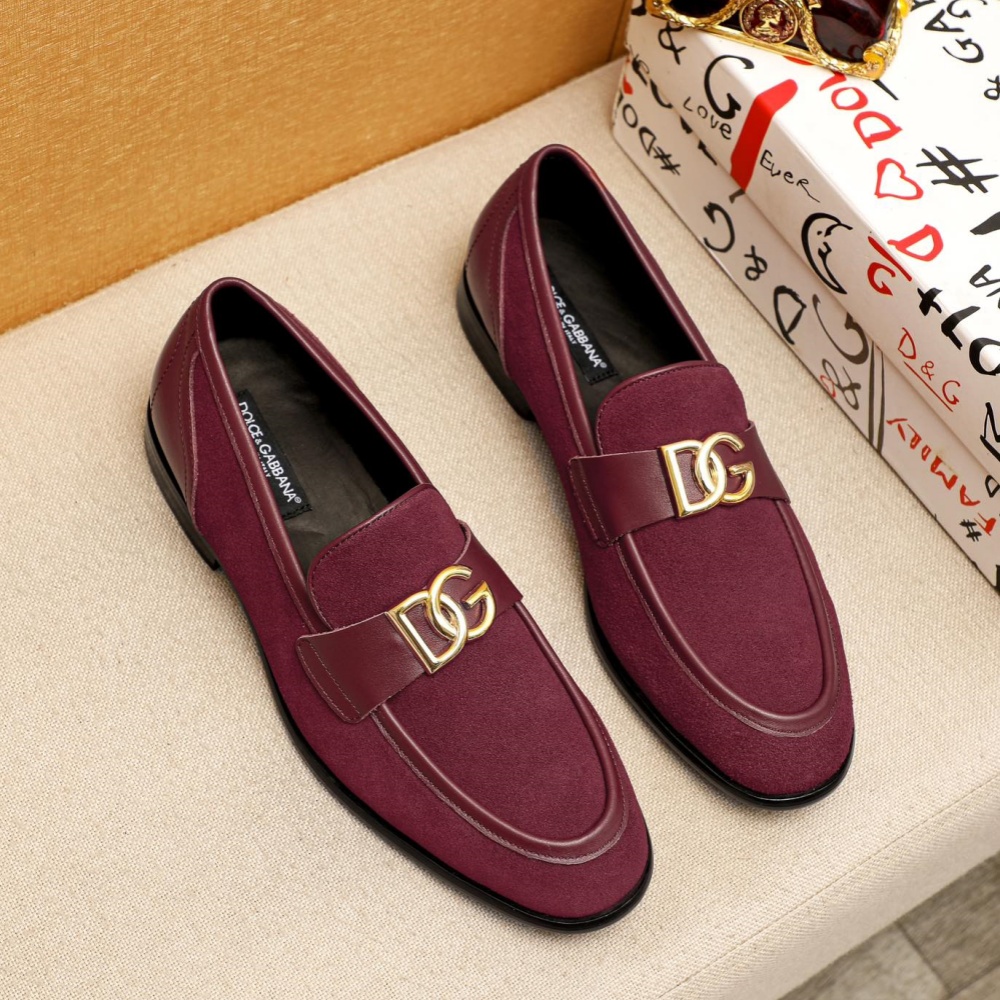 D&G Shoes Leather shoes Imported Top-Grain Cowhide