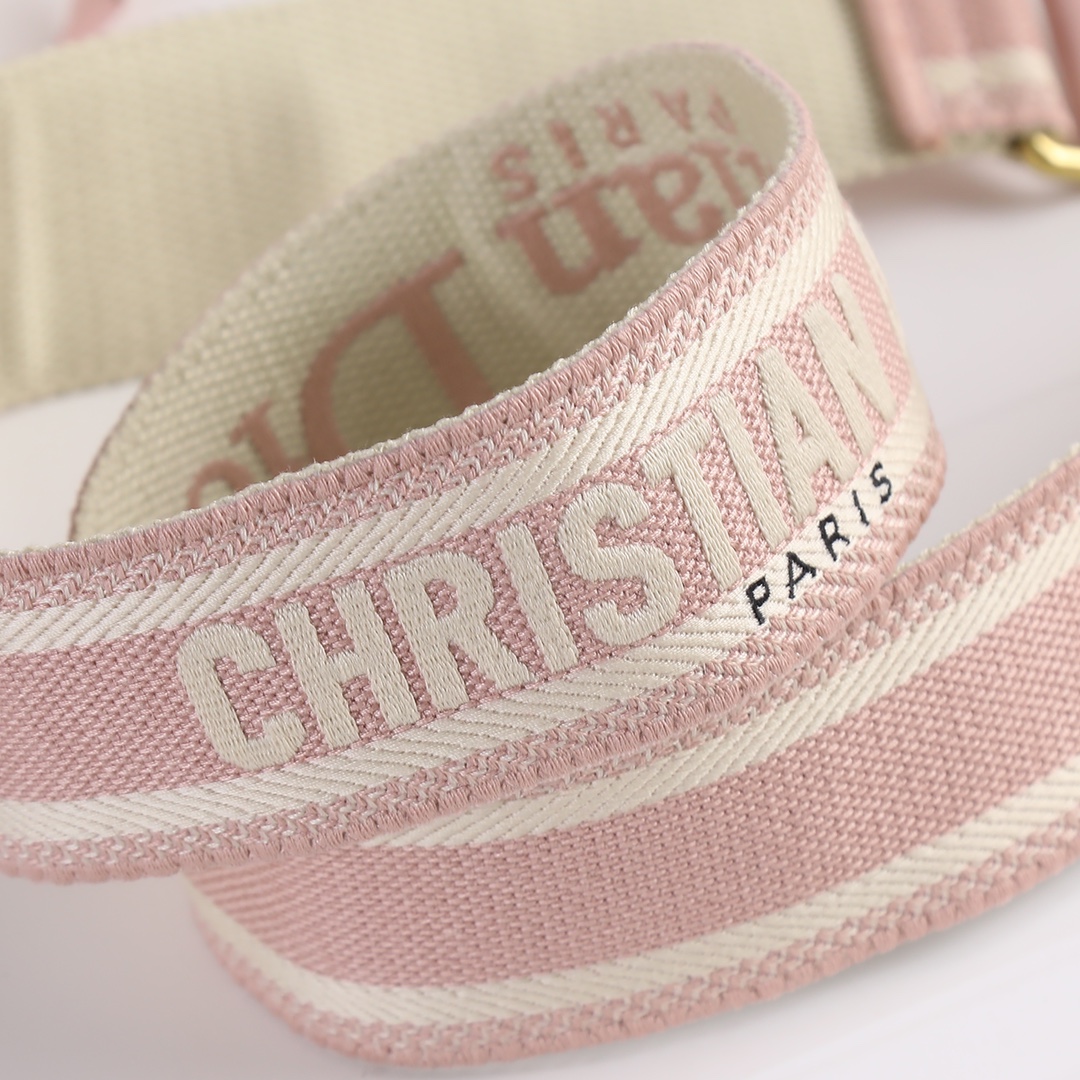 Small Lady Dior Bag Pink weave 0003 XB032 20cm