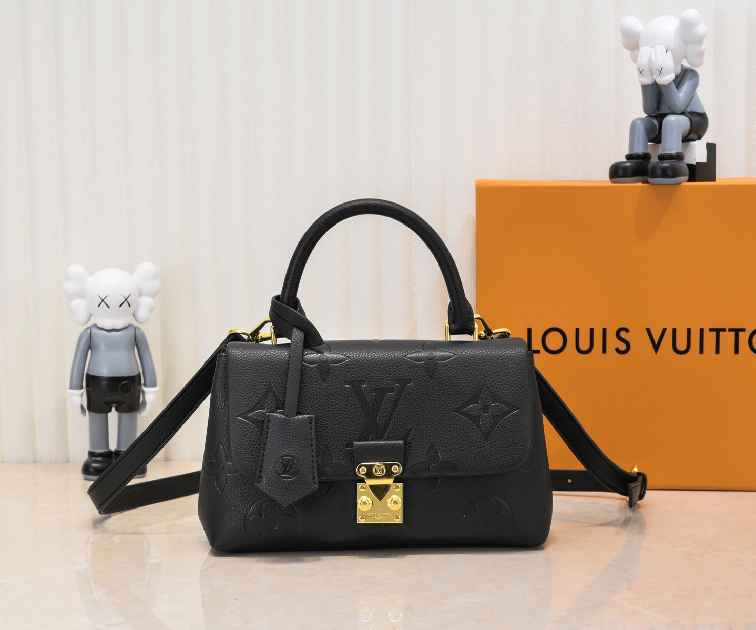 LV Madeleine Bag Black embossing M45976 XX061 24-30cm