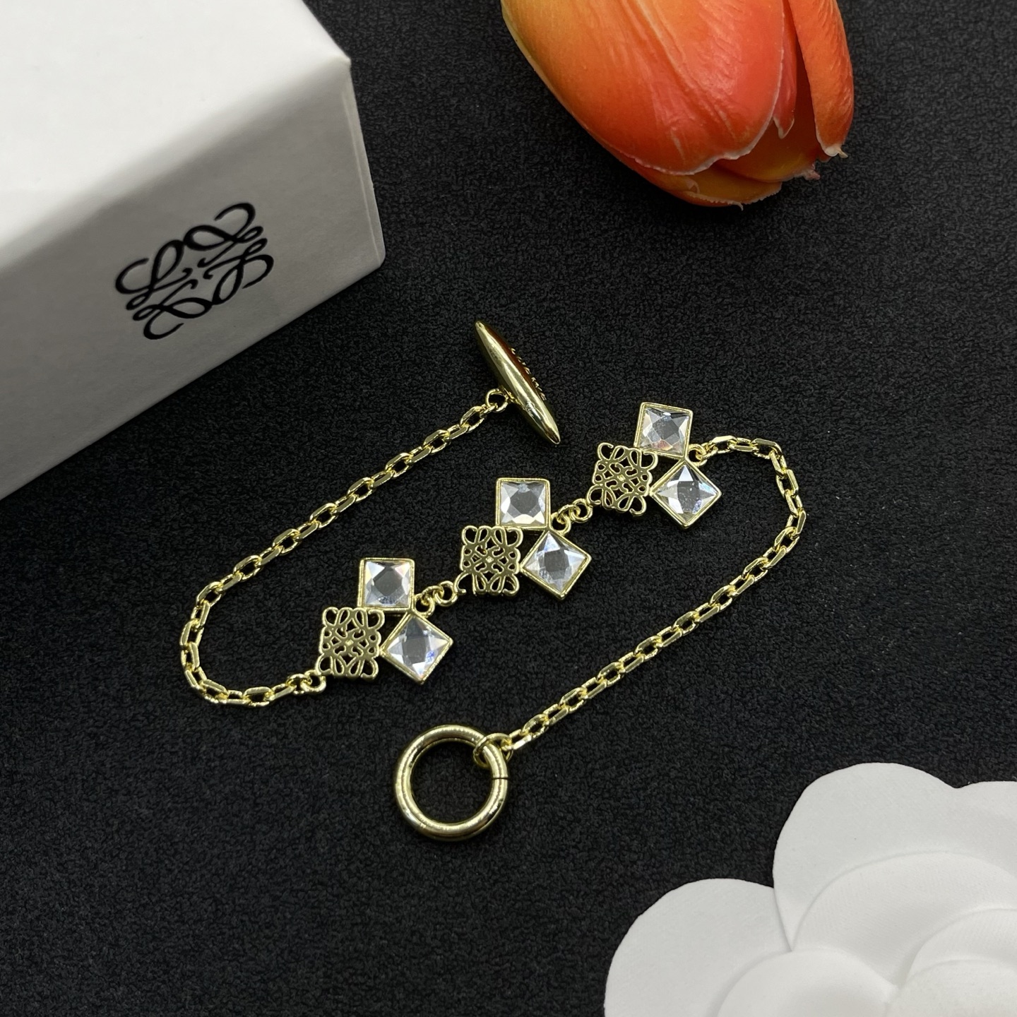 Loewe Jewelry Bracelets Geometric Diamond Bracelet