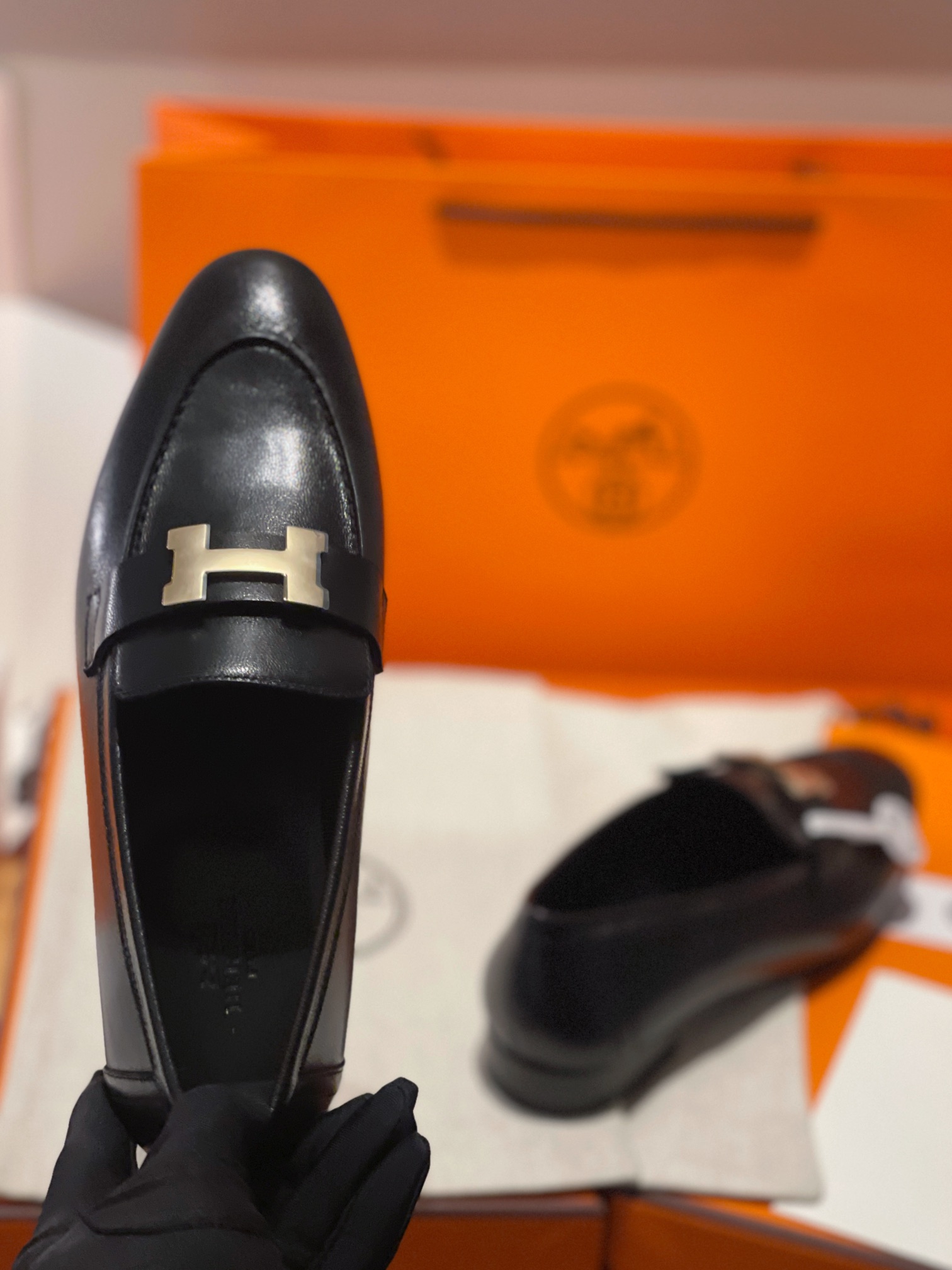 Hermes Shoes Loafers Cowhide