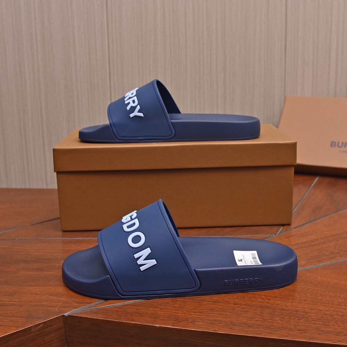 Burberry Shoes Slippers PU Letter