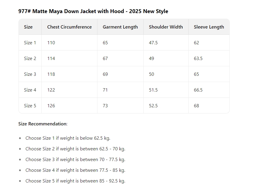 Moncler Down Jacket Men's Exclusive Clothes Maya 977#