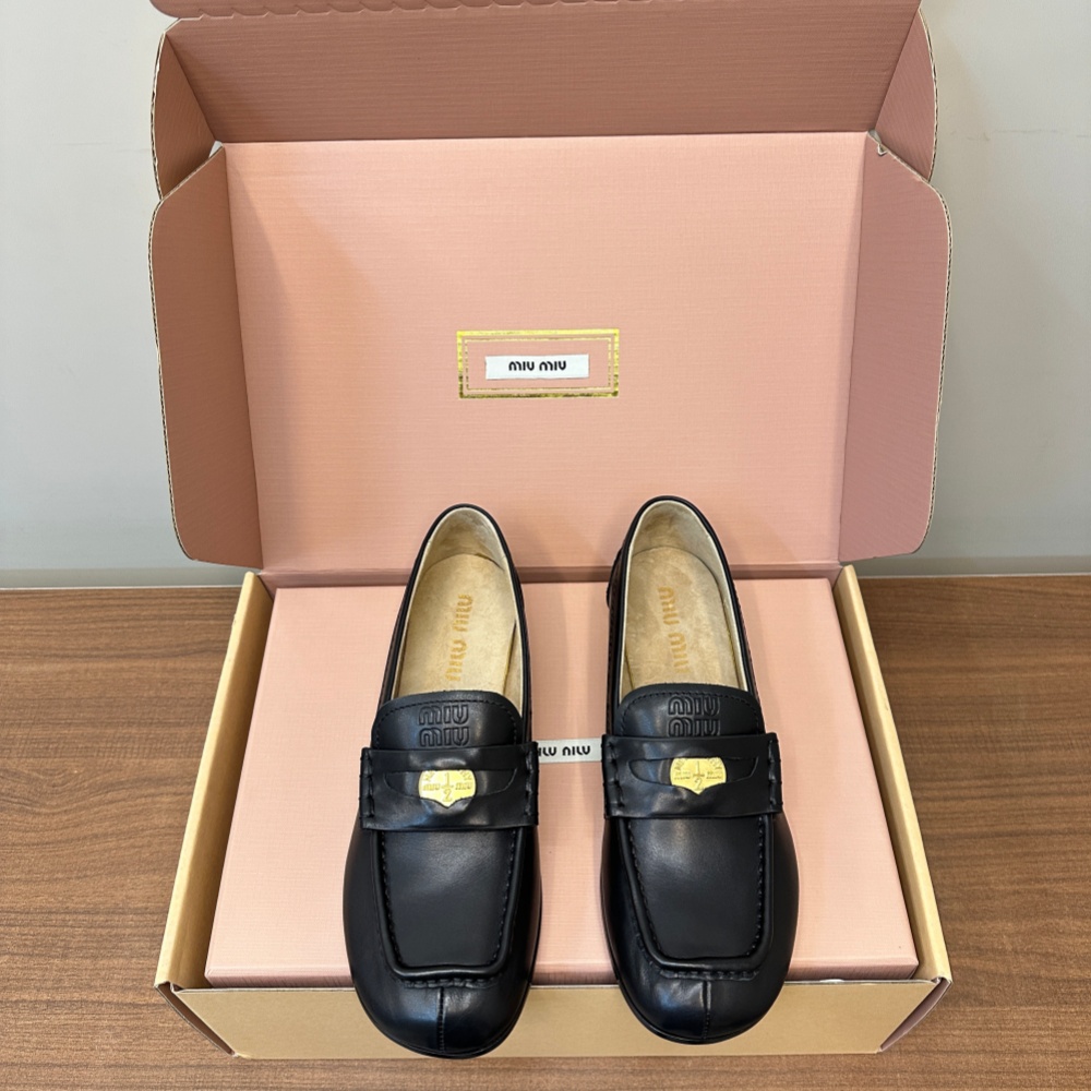 Miu Miu Shoes Leather Shoes Cowhide