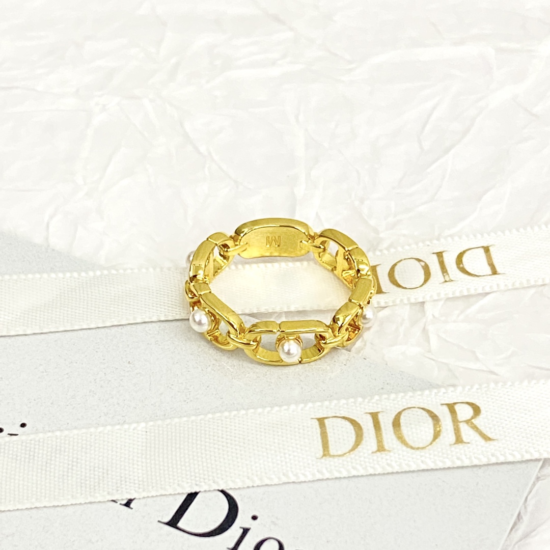 Dior Jewelry Rings Dior Crystal Diamond CD Ring