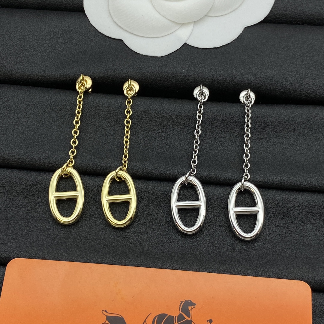 Hermes Earring Jewelry Pig nose pendant