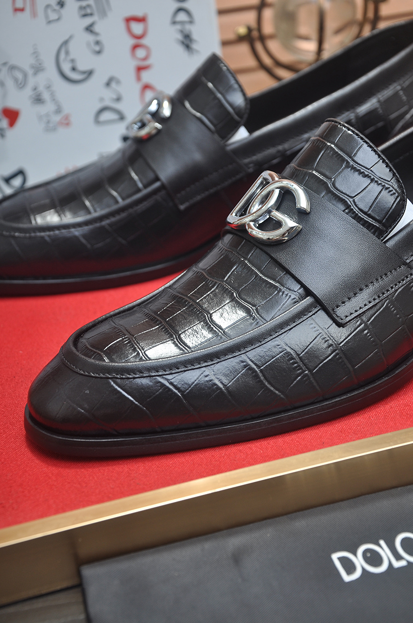 D&G Shoes Leather Shoes Imported Top-Grain Cowhide Shoes