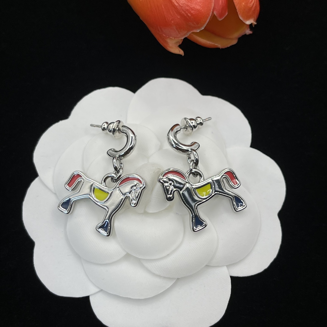Hermes Earring Jewelry Pony styling design