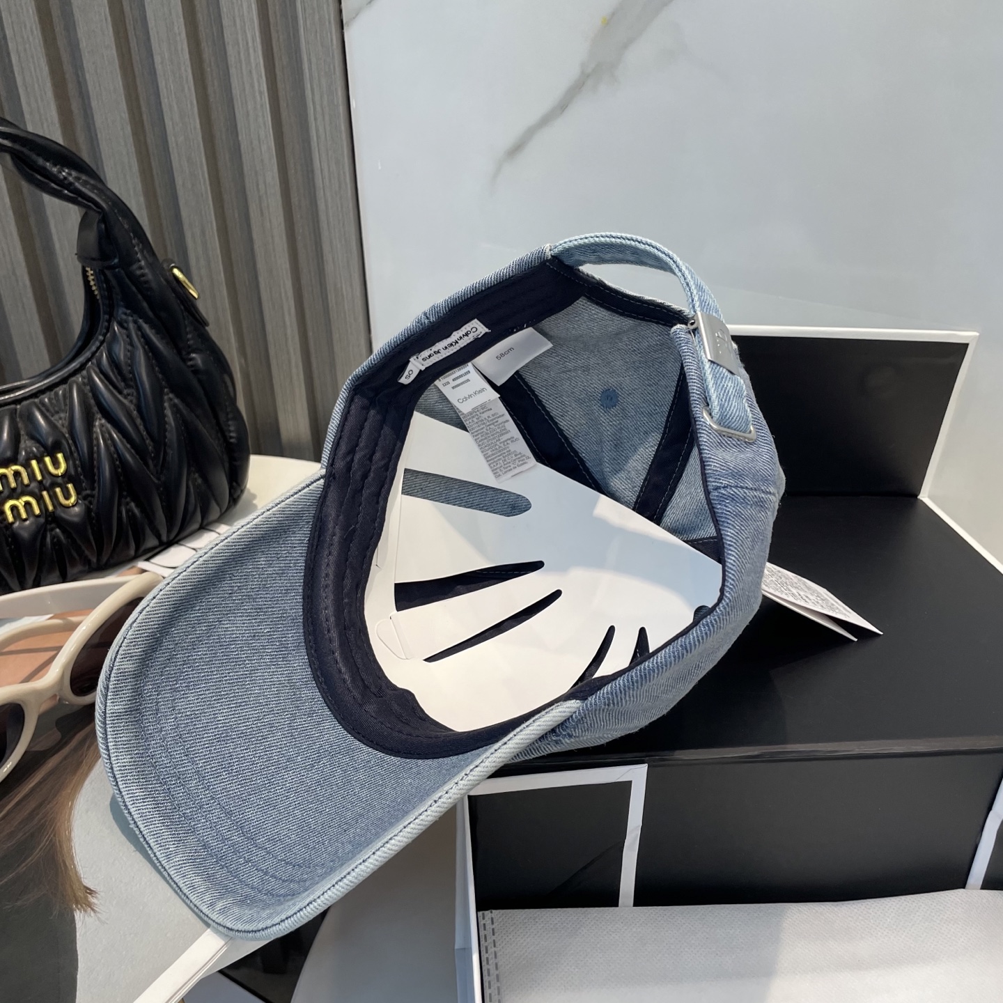 CK Hat Embroidered Denim Baseball Cap Accessories