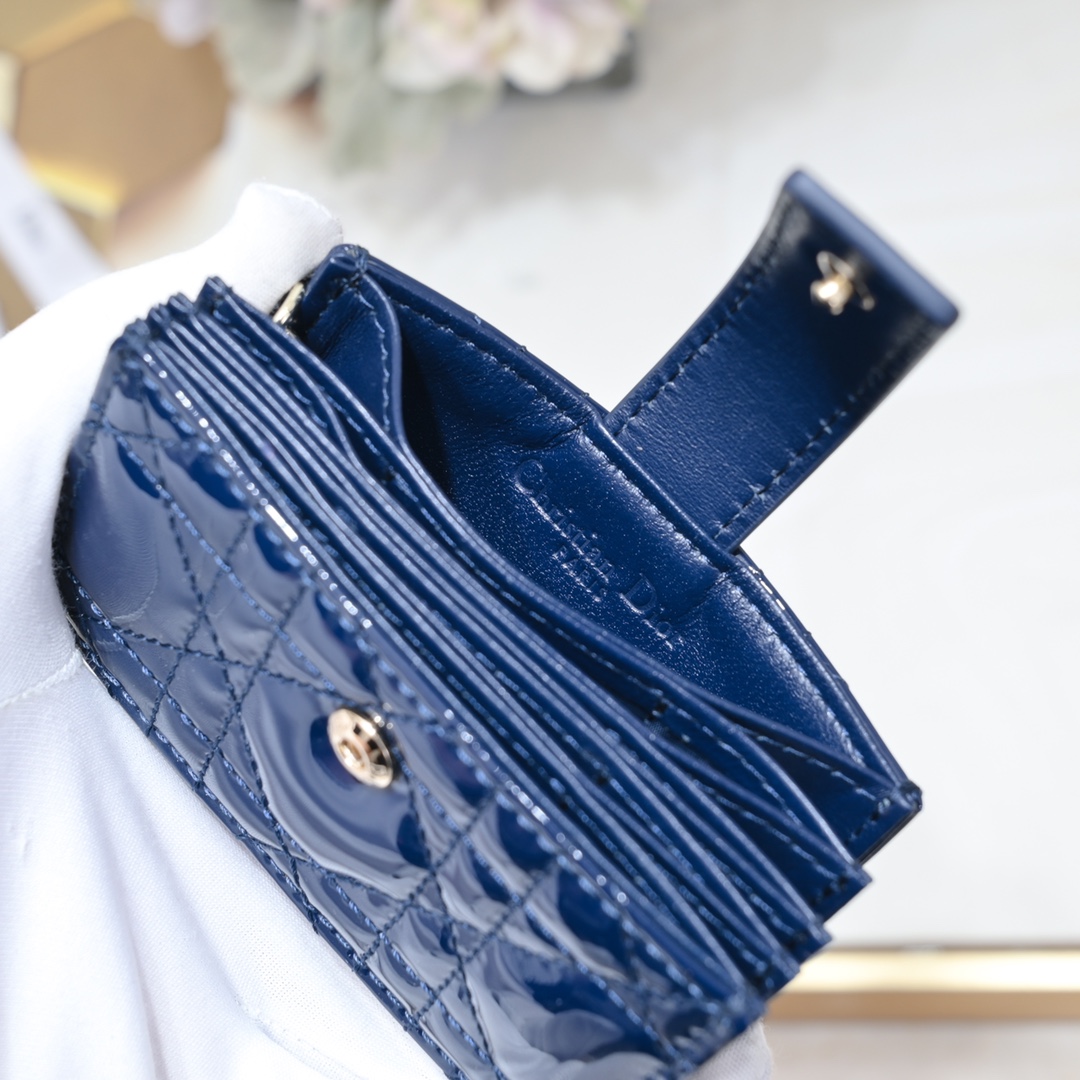 Lady Dior 5-Gusset Card Holder 10A+ top quality S0178 LM091 10.4cm