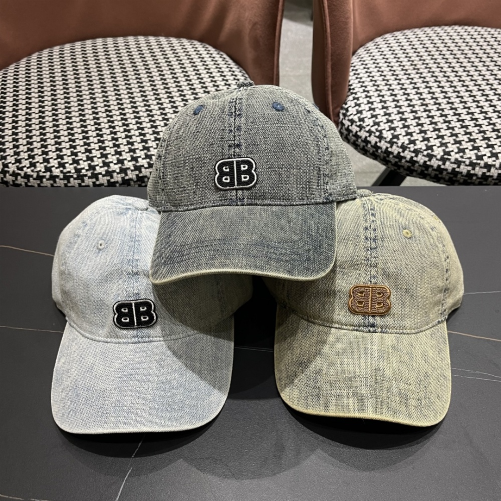 Balenciaga Hat Distressed Washed Baseball Cap Accessories