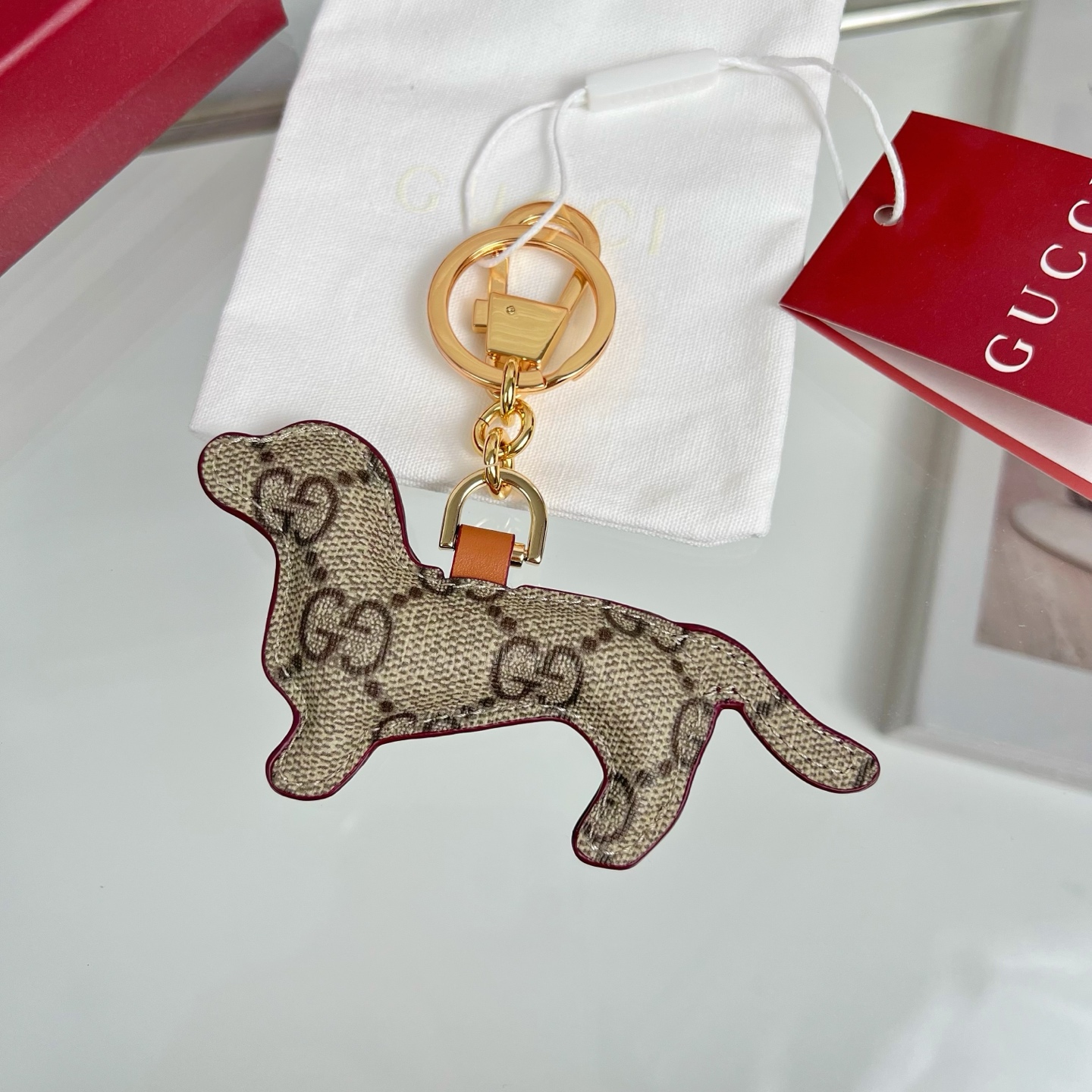Gucci Key Chain Dachshund Keychain Charms Accessories