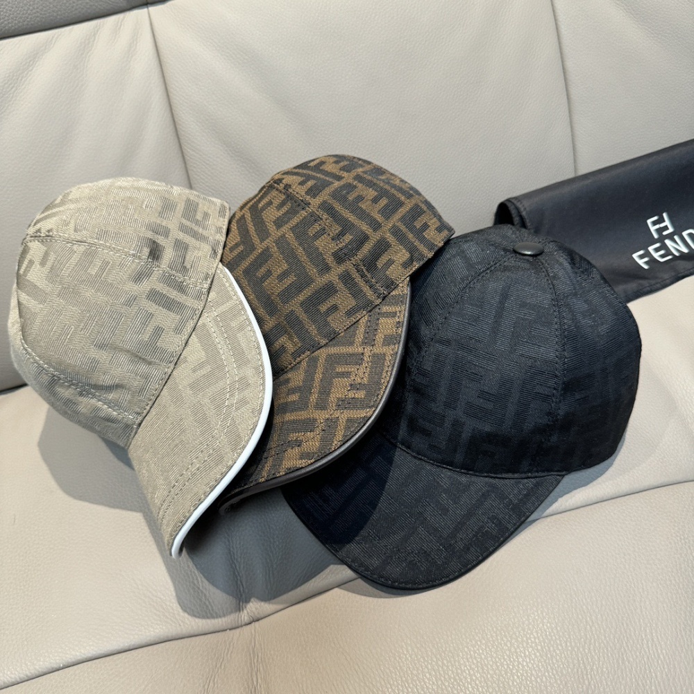 Fendi Hat Double F Jacquard Baseball Cap Accessories