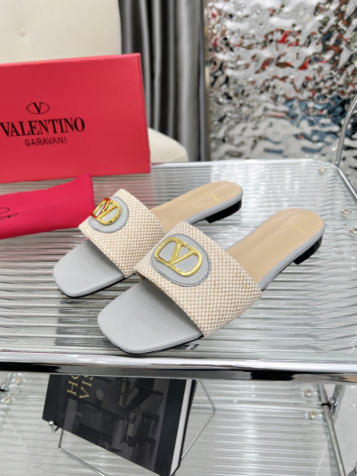 Valentino Shoes Two-tone flat-bottomed ladies' Slippers